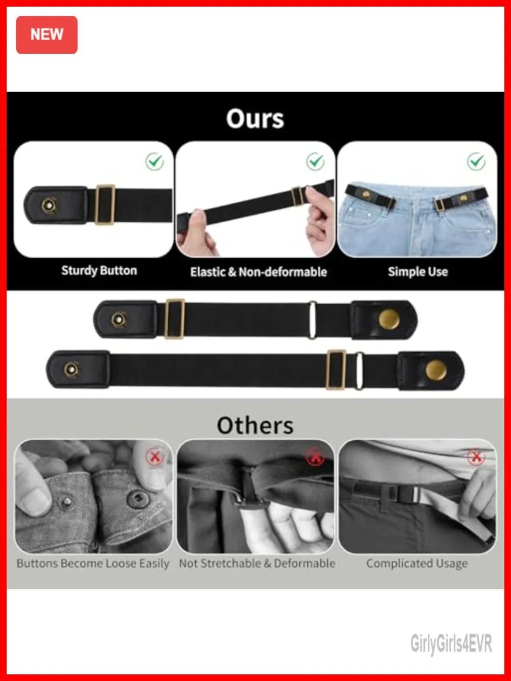 N/A this buckleless